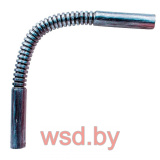 Угол 90,соединительный для трубы D16мм,гофрированный серебряный век BTU1-16-11-1