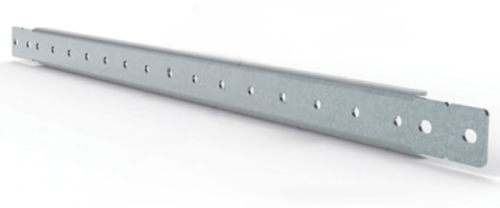 Рейка горизонтальная для установки на дверь щита ETA EC 800мм, 10шт с креплением в комплекте, шаг отверстий 25мм, оцинкованная