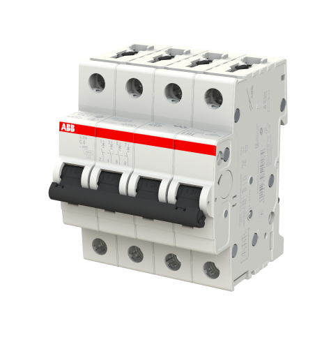 Автоматический выключатель ABB S204-C6 4P C 6A 6kA 4M