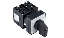 Переключатель Kripal UKT0-3-8216/E, 3P, 20A, тип 1→0←2, 3NO на 1_2, на дверь, фронт IP65