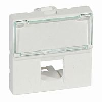 Legrand Mosaic - Лицевая панель для коннектора Keystone, 2М, белый Legrand Mosaic - Лицевая панель для коннектора Keystone, 2М, белый
