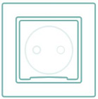 Розетка силовая пылевлагозащитная IP44