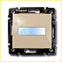 Legrand Valena - Кнопка с подсветкой и держателем этикетки, слоновая кость