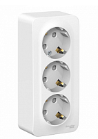 BLANCA Открытой Установки РОЗЕТКА 3-я с заземлением со шторками, 16А, 250В, БЕЛЫЙ (Schneider Electric) Systeme Electric