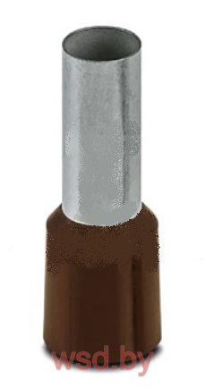 Кабельный наконечник AI 25 - 16 BN изолированный, сечение 25mm2, длина 16mm, коричневый (упак. 50шт.)