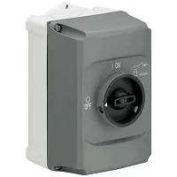 Корпус ABB IB132-G для MS116 MS(MO)132, IP65 серый рукоятка черная блок. 3 замками
