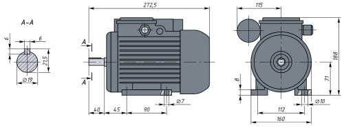 АИРЕ71A4 0,37кВт 1500об/мин Электродвигатель IM 1081 (лапы) фото 2 АИРЕ71A4 0,37кВт 1500об/мин Электродвигатель IM 1081 (лапы) фото 2