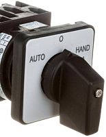 Переключатель Kripal UKT0-2-15907/E, 1P, 20A, тип AUTO-0-HAND←START (45°), на дверь, фронт IP65