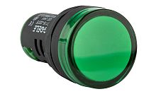 Индикатор светодиодный моноблочный GQELE AD116-22DS, зеленый, LED 380VAC, IP65, 22mm