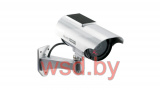 Муляж камеры ORNO c LED-индикатором, с солнечной панелью, внутри и снаружи помещений, серебристый корпус, питание 2x1,5V AA-батарейки