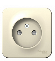 BLANCA Открытой Установки РОЗЕТКА без заземления со шторками, 16А, 250В, МОЛОЧНЫЙ (Schneider Electric) Systeme Electric