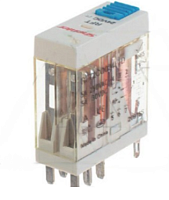 Реле Shenler RFT2CO024LT, 2CO, 8A(250VAC/30VDC), 24VDC, LED, мех. инд., тест-кнопка