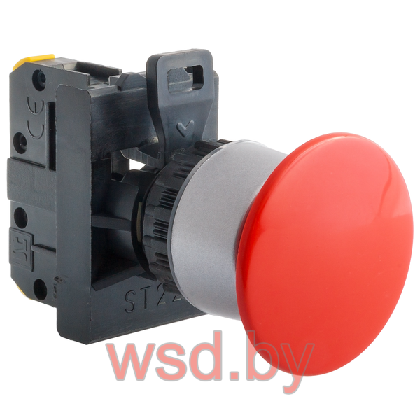Кнопка аварийной остановки PB1S 40mm, разблок. вытягиванием, 1NC, 6A 230VAC/24VDC, 22mm, IP65