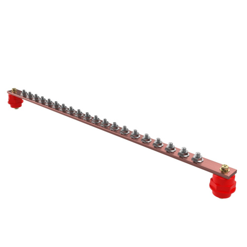 Шина ГЗШ 750х40х4, 8-М8/4-М10/2-М12, медная, с изоляторами Шина ГЗШ 750х40х4, 8-М8/4-М10/2-М12, медная, с изоляторами