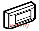 Mosaic - Накладная коробка с рамкой 4М, белая, гориз. монтаж с 031702/8