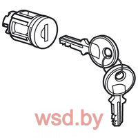 Вставка под ключ 405 циллиндрическая для двери щита XL3. Фото N2