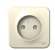 BLANCA Открытой Установки РОЗЕТКА без заземления со шторками, 16А, 250В, МОЛОЧНЫЙ (Schneider Electric) Systeme Electric