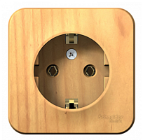 BLANCA Открытой Установки РОЗЕТКА с заземлением без шторок, 16А, 250В, ЯСЕНЬ (Schneider Electric) Systeme Electric