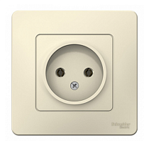 BLANCA Скрытой Установки Розетка без заземления без шторок 16А, 250В, МОЛОЧНЫЙ (Schneider Electric) Systeme Electric