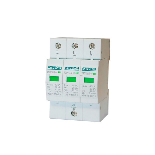 Ограничитель перенапряжения ОПС1-B, 3P, 420VAC, 30kA(8/20µs), класс B, 3M АТРИОН