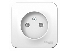 BLANCA Открытой Установки РОЗЕТКА без заземления со шторками, 16А, 250В, БЕЛЫЙ (Schneider Electric) Systeme Electric