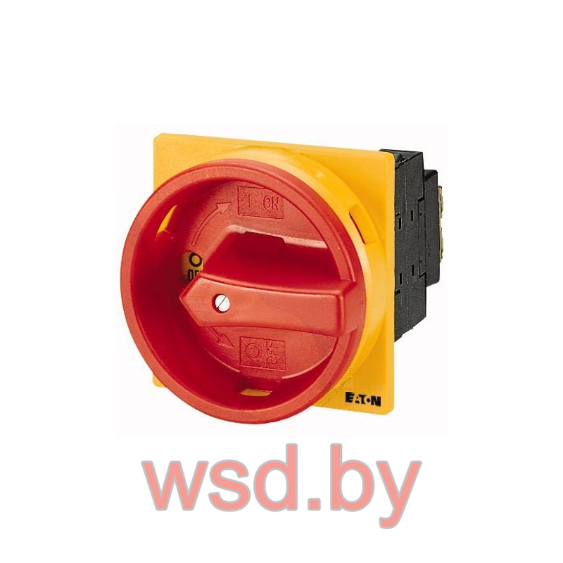Главн. выключатель P3-63/EA/SVB тип ON-OFF, 63A, 3P, желт-красн блок. ручка, на дверь, IP65