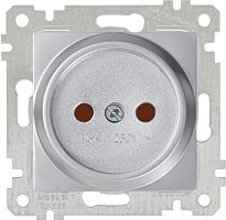 Розетка Mutlusan Rita 2P, защ. шторки, нерж. сталь