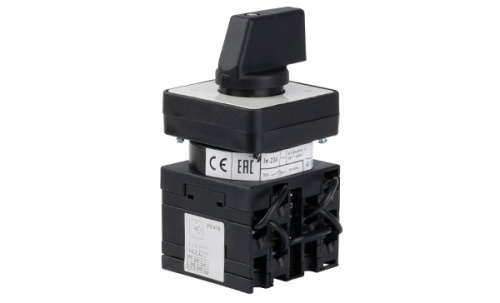 Переключатель Kripal UKT0-3-8233/E, 1P, 20A, тип 1-2-3-4-5-6, 1NO на 1_6, на дверь, фронт IP65 фото 2