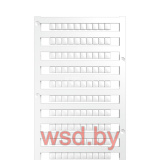 Маркировка клемм WS 12/6,5 MC белая, шаг 6 мм, L симв.=12мм (карта 108шт)
