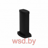 Мини-колонна 0,3 m, 2 секции, корпус из алюминия, крышка ПВХ, цвет черный