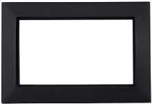 Рамка Mutlusan Candela двойной розетки, к механизмам серии 21, черный мат