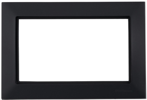 Рамка Mutlusan Candela двойной розетки, к механизмам серии 21, черный мат Рамка Mutlusan Candela двойной розетки, к механизмам серии 21, черный мат