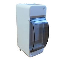 Щиток о/п на 2 мод. с вертикальной дверцей. 130х51х83мм IP45 RuVinil (акция)