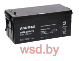 Батарея аккумуляторная Acumax AML250-12, 12V/250Ah, 224x522x230 HxLxW, 73.2kg, 10-12лет