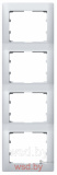 Galea Life - Рамка на 4 поста вертикальная, Aluminium