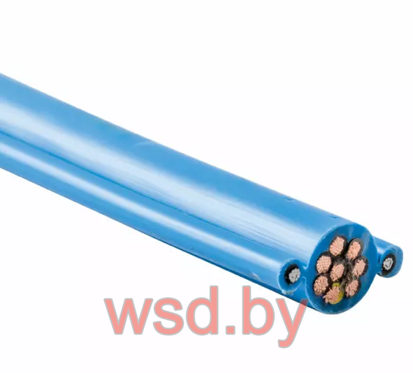 Круглый кабель, усиленный двумя стальными шнурами S05VVD7-F(FYMYTW-JZ  12x1,5)