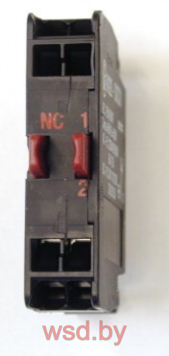 Блок-контакт M22-CKC01,1NC, 6A 230VAC/3A 24VDC,  пружинный зажим, монтаж в корпус M22-I*. Фото N2