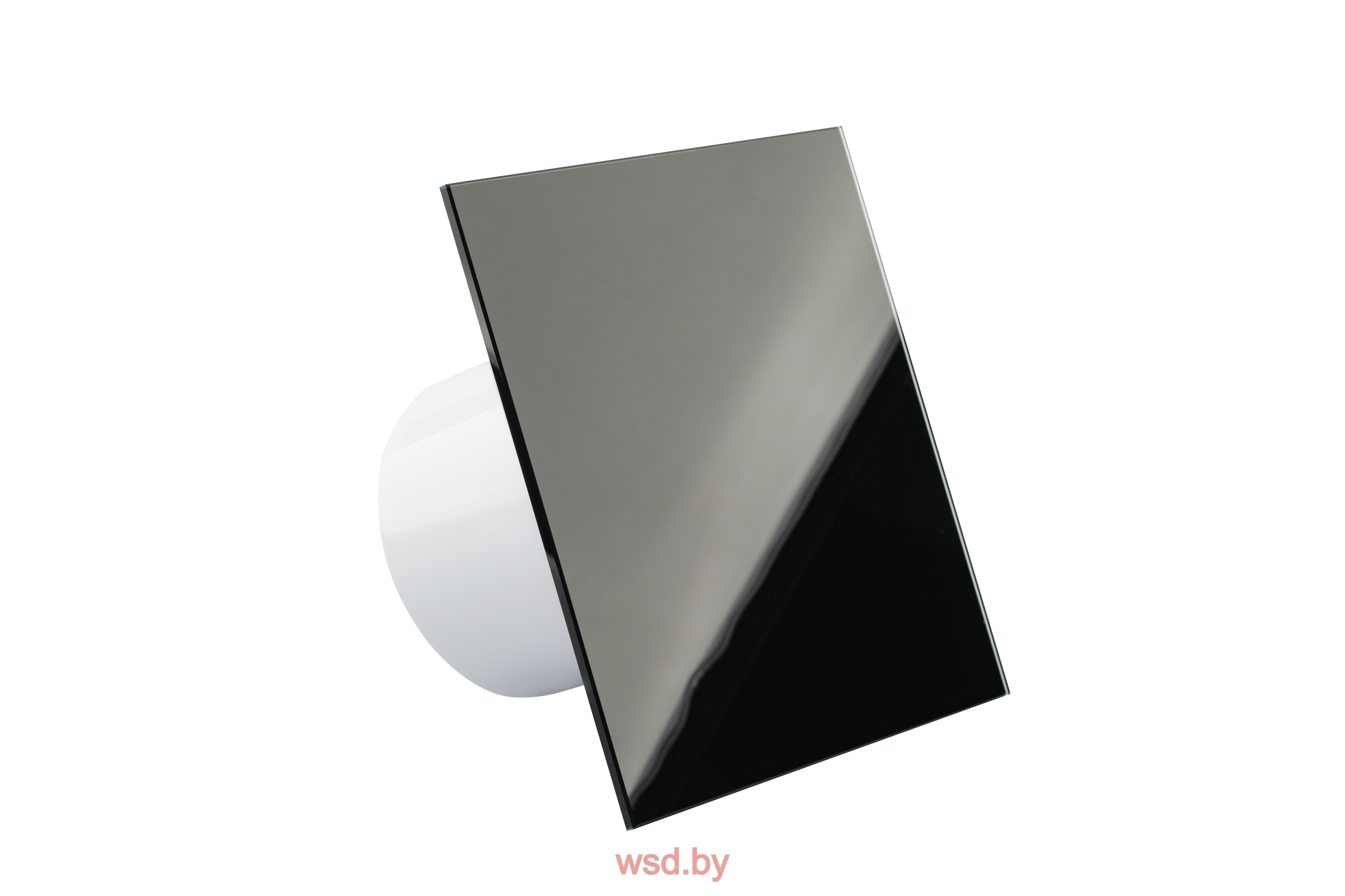 Панель декоративная для вентиляторов dRim Ø100/125мм, универсальная, стекло, черный глянец. Фото N3