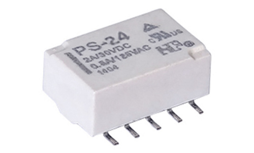 Реле Forward Relay PS-24, 2CO, 2A(30VDC)/0.5A(125VAC), AgPd/Au, 24VDC, SMD, для печатных плат, растр 2.54mm, IP67