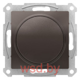 Светорегулятор (диммер) поворотно-нажимной, 630Вт, мех., Мокко AtlasDesign Schneider Electric