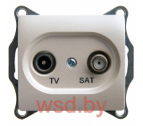 Розетка TV-SAT оконечная 1DB Glossa Schneider Electric GSL000697 Перламутр