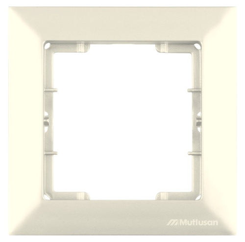Рамка Mutlusan Candela 1 пост, к механизмам серии 21, сл.кость Рамка Mutlusan Candela 1 пост, к механизмам серии 21, сл.кость