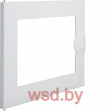 Дверь прозрачная для щитка VA12B // Hager - Volta (Метал - Белый)
