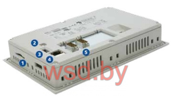 Панель управления + ПЛК XV-102-D6-70TWRC-10, TFT 7", 800x480, 24VDC, Ethernet, USB, RS232, RS485, CAN, SD
