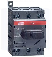 Выключатель нагрузки ABB OT25F3, 25А, 3P, 2M, рукоятка спереди ABB
