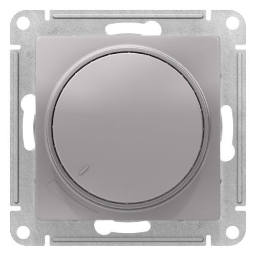 Светорегулятор (диммер) поворотно-нажимной, 630Вт, мех., Алюминий AtlasDesign (Schneider Electric) Systeme Electric