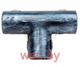 Тройник соединительный для трубы D16мм серебряный век BTT1-16-11