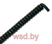 Спиральный кабель 500/2000 мм 3G0,75 в оболочке из полиуретана, особой гибкости TKD Kabel Gmbh