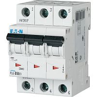 Авт. выключатель EATON PL6-B50/3, 3P, 50A, хар-ка B, 6kA, 3M