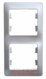 Рамка на 2 поста вертикальная Glossa Schneider Electric GSL000606 Перламутр